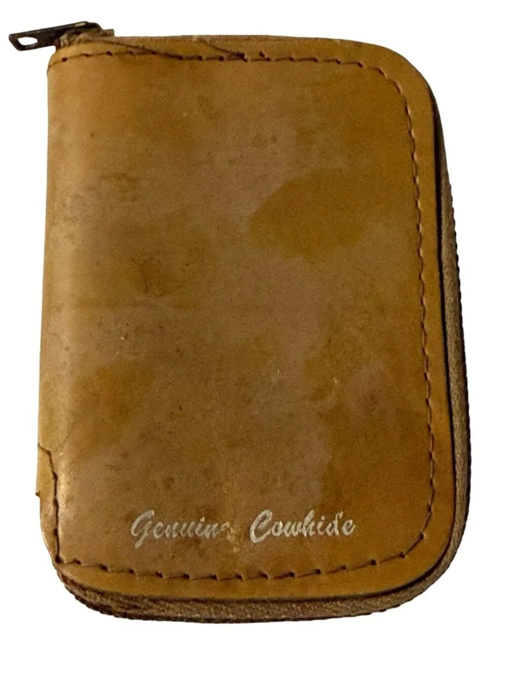 Vintage genuine cowhide